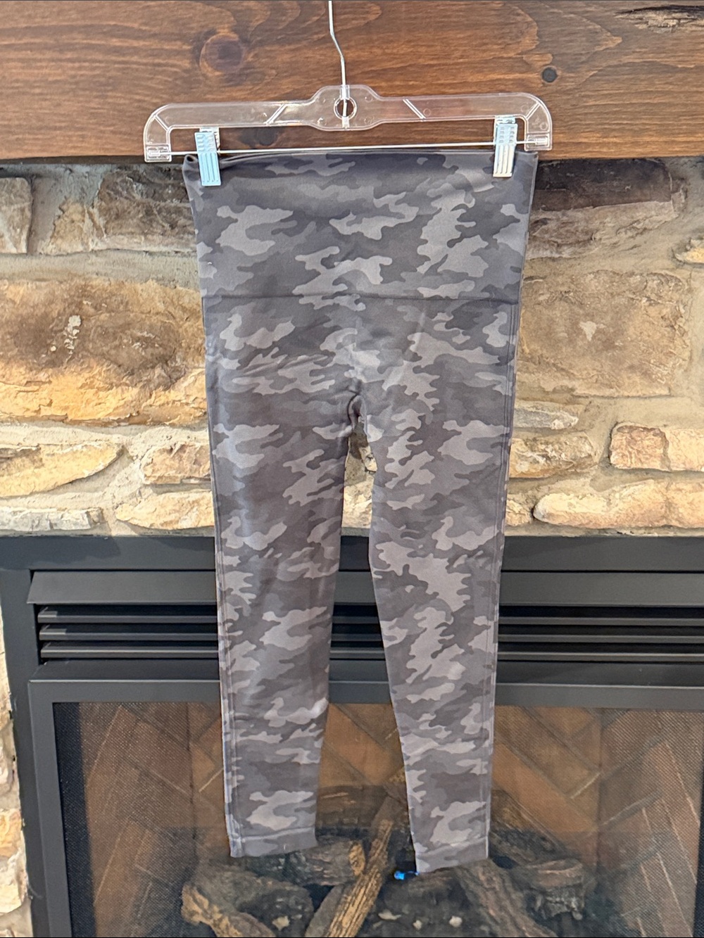 SPANX Gray Camo Leggings